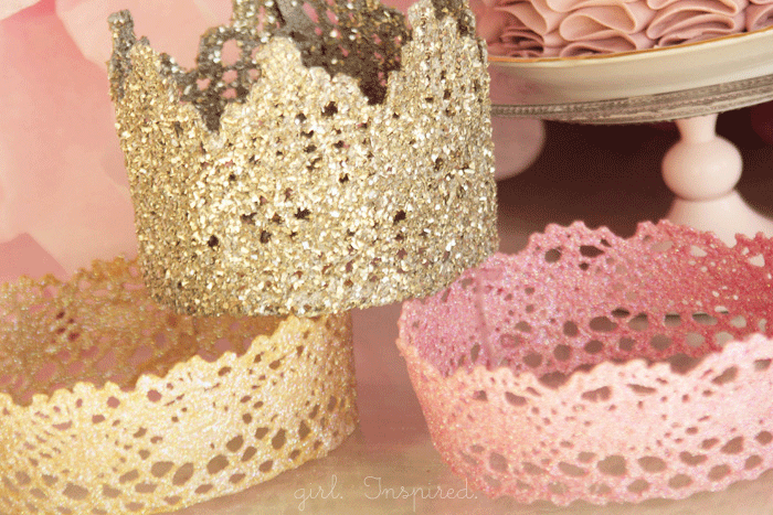 DIY Lace Princess Crowns