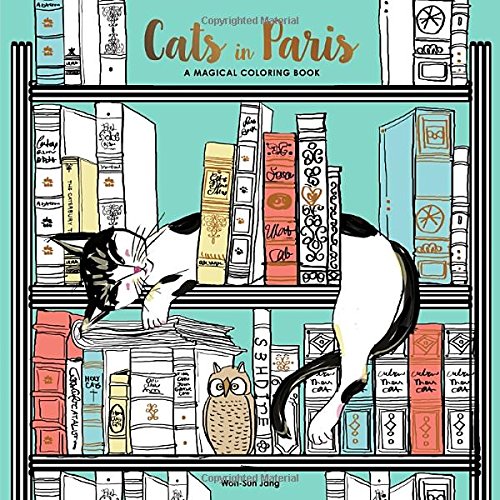 Cats In Paris Coloring Book