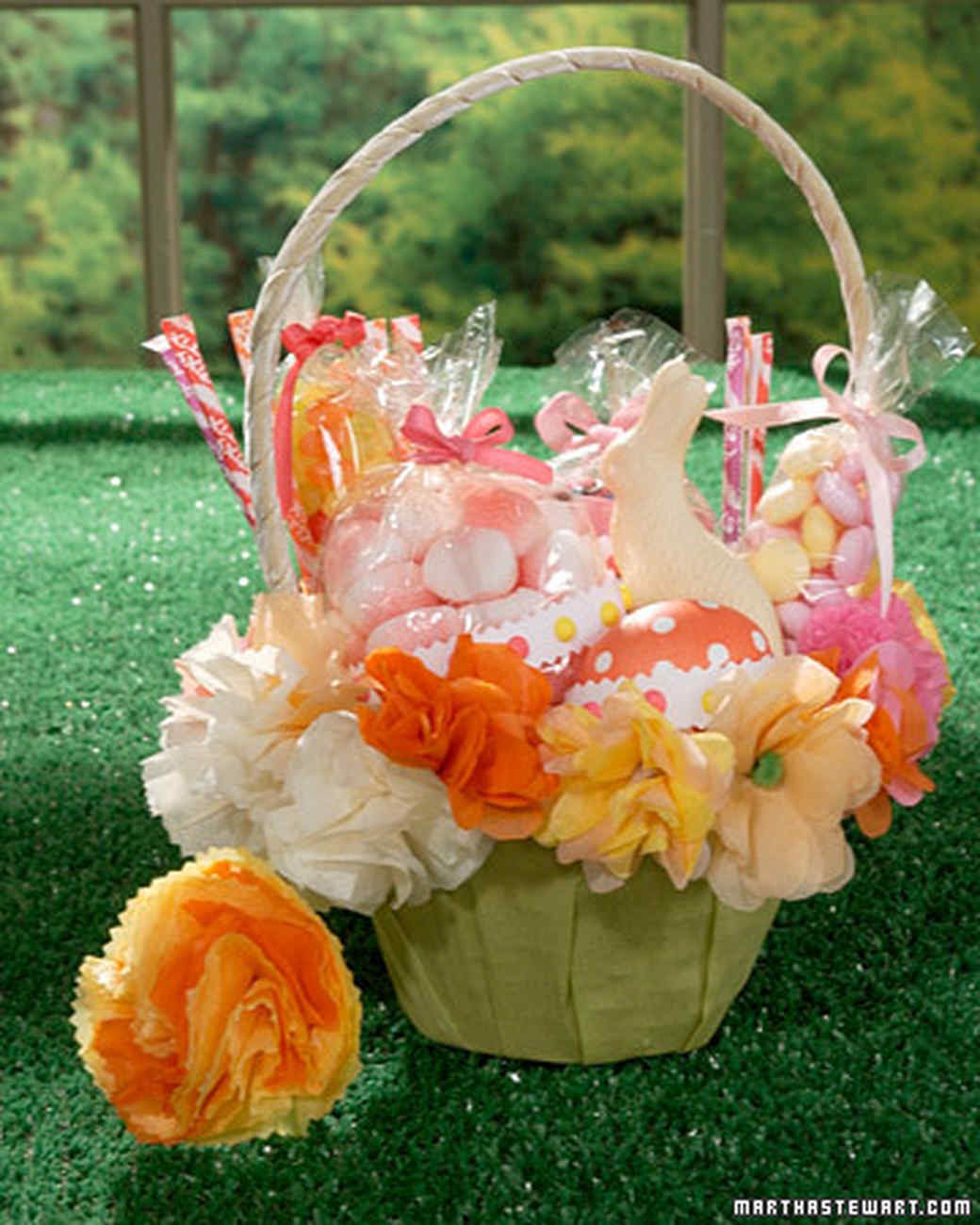 Paper Flowers For Easter Baskets